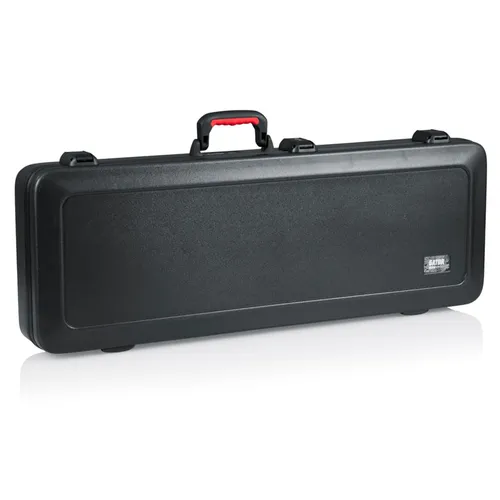 Gator TSA ATA Molded Electric Guitar Case - E-Gitarrenkoffer mit LED - Robuster Gitarrenkoffer für ST- und TL-Style E-Gitarren. Mit TSA-zugelassenem Zentralverschluss und internem LED-Licht für optimale Sicht. Ideal für professionelle Musiker, die Qualität und Schutz suchen.