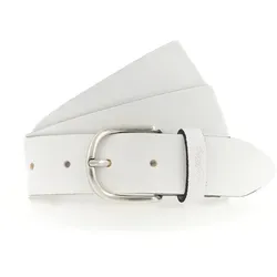 MUSTANG Damen Gürtel W80 - Eleganter weißer Ledergürtel - Gürtel für Damen, aus 100% Leder gefertigt, stilvoll und vielseitig kombinierbar für jeden Anlass.