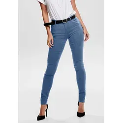 ONLY Damen Onlrain Life Reg Skinny DNM Noos Jeans - Skinny-Fit Jeans in Medium Blue Denim, formt eine schlanke Silhouette und bietet perfekten Sitz dank Stretch-Material – ideal für modische Freizeitoutfits.