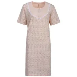 zeitlos Nachthemd Nachthemd Kurzarm - Mille Fleur Spitze orange 3XL