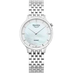 BRUNO SÖHNLE Quarzuhr - Elegante Damenuhr mit Quarzwerk, spritzwassergeschützt und ausgestattet mit 4 Brillanten. Perfekt für stilbewusste Frauen, die Wert auf Qualität und Design legen.
