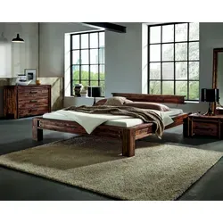 Hasena San Luca Massivholzbett Akazie Vintage Brown von Hasena