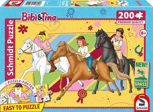 PUZZLE BIBI & TINA PFERDELIEBE 200 TEILE KINDERPUZZLE VON SCHMIDT SPIELE NEU