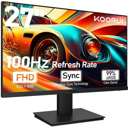 DEFEKT KOORUI 27-Zoll-Gaming-Monitor mit integriertem