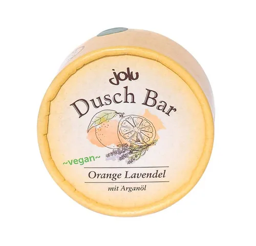 Jolu Feste Duschseife Dusch Bar - Orange Lavendel 100g