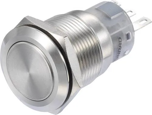 TRU Components LAS1-AGQ-11Z/S Druckschalter 250 V/AC 3A 1 x Ein/Ein rastend IP65 1St.