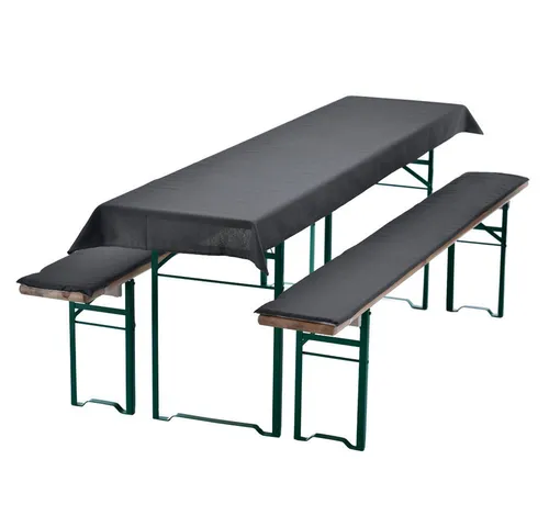 NYVI Bierbankauflagen Set NYVIGala 240x90 cm Anthrazit von NYVI