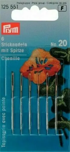 Sticknadeln mit Spitze, Nr. 20, 1,00 x 43mm