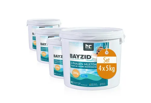 4x 5 kg 2-Phasen-Multitabs 200g 6in1 im Eimer von BAYZID