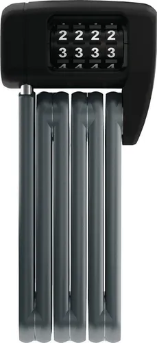 ABUS Faltschloss Bordo Lite 6055C SH - Leichtes Zahlenschloss für Fahrräder - Fahrradschloss mit 4-stelligem Zahlencode, extra leicht und faltbar. Ideal für Sportler, mit schützender Kunststoffummantelung gegen Kratzer.