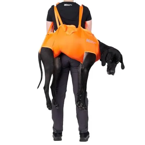 Non-Stop Dogwear Dog Rescue Sling Orange - L - Praktische und robuste Rettungstrage für Hunde, ideal für den sicheren Transport und die einfache Handhabung. Perfekt für Outdoor-Abenteuer und Notfallsituationen.