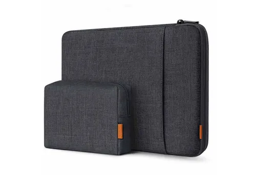 Inateck 13 Zoll Laptop-Hülle - Gerätehülle mit 360° Rundumschutz, spritzwassergeschützt und ideal für MacBook und Surface Pro. Zusätzlicher Stauraum für Zubehör sorgt für optimale Mobilität.