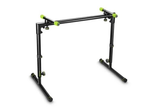 Gravity KS TS 01 B - Verstellbares Keyboardstativ - Robustes Keyboard-Stativ aus Stahl, ideal für schwere Keyboards, mit mehrfach verstellbarem T-Design und VARI-FOOT für optimale Stabilität.