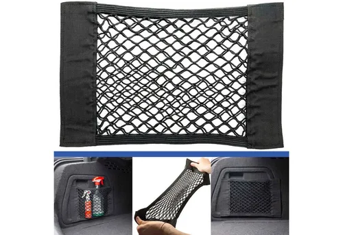 Adapter Universe Aufbewahrungsbox KFZ PKW Auto Netz Ablagenetz Stretchfach 39 x 25 cm Kofferraum Gepäck