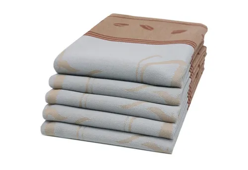 ZOLLNER Geschirrtuch, 5-tlg, 100% Baumwolle, 50 x 70 cm in grau von Zollner