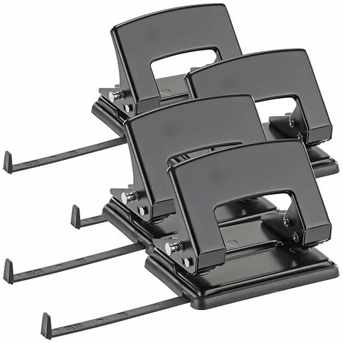 General Office 4er-Set 2-fach-Bürolocher für 30 Blatt, für DIN A6/A5/A4