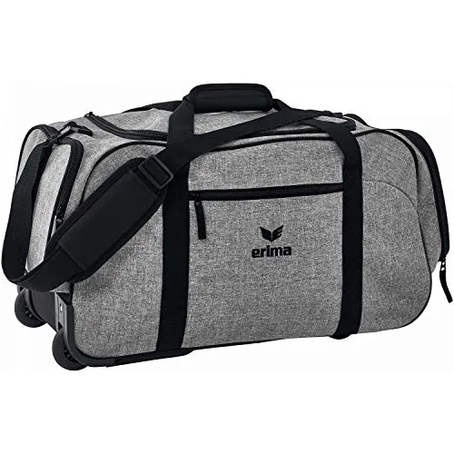 Erima Sportsbag Travel Rollentasche Unisex S - Taschen & Geldbörsen – Grau, mit Schultergurt und großem Stauraum für Kleidung, ideal für Sport und Reisen.