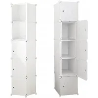 Modularer Kleiderschrank mit 5 Fachböden