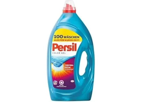 Persil Universal Gel Waschmittel 5L - Tiefenrein Technologie - Waschmittel für 100 Wäschen, flüssig und effektiv für strahlend saubere Wäsche. Ideal für Waschmaschinen und besonders sanft zur Farbe.