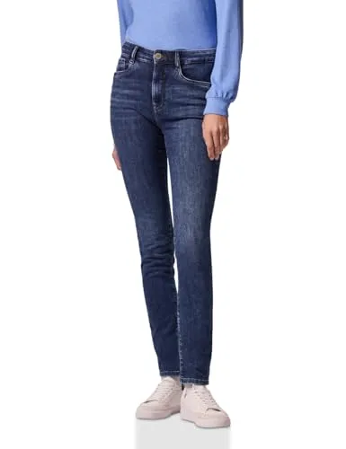 Street One Studio Skinny Jeans - Hochtaillierte Skinny Jeans aus dunkelblauem Denim, 5-Pocket-Design und angenehmer Baumwoll-Stretch-Mischung für perfekten Sitz und Tragekomfort.