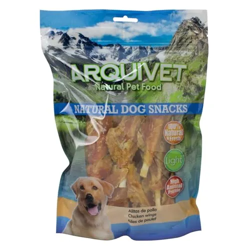 ARQUIVET Hähnchenflügel 1 kg - Natürliche Hunde-Snacks - 100% natürlich - Belohnungen für Hunde - Natürliche Snacks - Leichtes Produkt