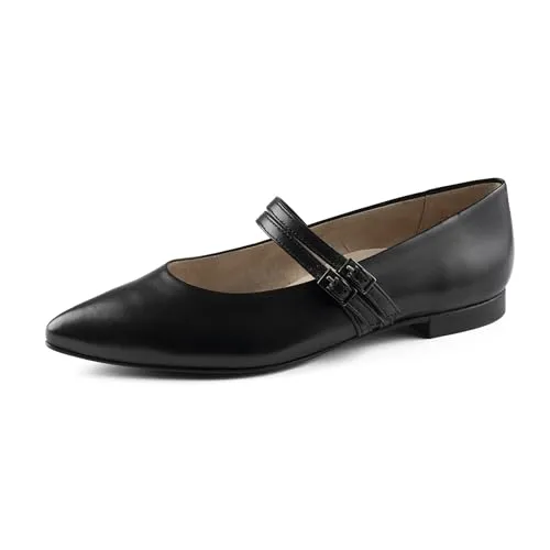 Paul Green Damen Ballerinas – Klassische Slipper in Schwarz 38 EU - Elegante Ballerinas aus hochwertigem Leder mit flacher TPU-Sohle, ideal für jeden Anlass. Perfekt für stilvolle Auftritte bei Sommerveranstaltungen.