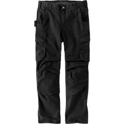 Carhartt Steel Rugged Cargo Work Pant 105072 - Schwarz - W36/L32 - Herren-Stoffhosen mit Relaxed Fit und strapazierfähigem Cordura®-Material, ideal für anspruchsvolle Arbeiten und maximale Bewegungsfreiheit.