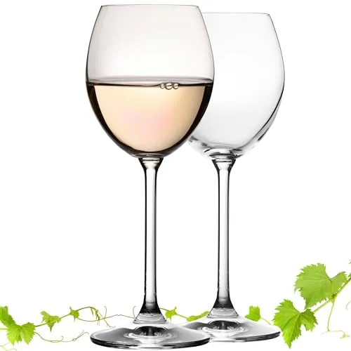 IMPERIAL glass Weißweingläser 250ml 'Venedig' Set 2-Teilig Riesling Glas aus Crystalline Glas Weingläser Spülmaschinenfest