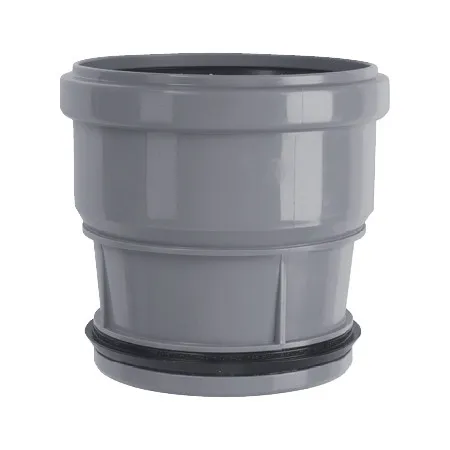 Marley Steckmuffe mit Lippendichtring HTSM DN 110/110 für 110 mm Rohr grau