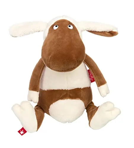 SIGIKID 42828 Kuscheltier Schaf Dotte Dot, Country Crunchy Plüschfigur, Charakter Stofftier zum Sammeln, Spielen, Kuscheln, für Kinder ab 12 Monaten, Weiß-Braun/Schaf 32 cm
