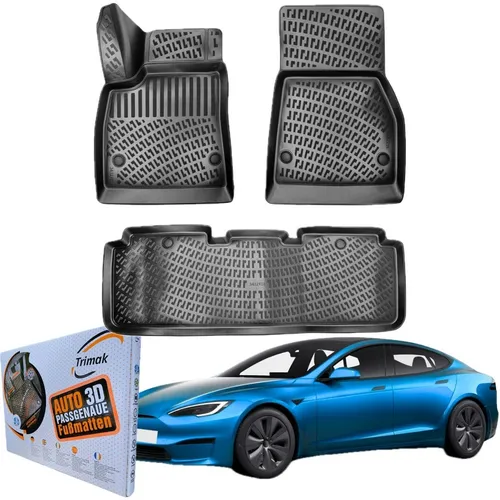 Trimak TESLA Model S Autofußmatten Gummimatten von Trimak