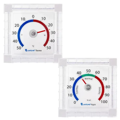 Kühlschrank  Hygrometer und Thermometer Set Selbstklebend Analog Luftfeuchte