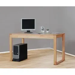 VOGL Möbelfabrik Schreibtisch Simone beige - Kinderschreibtisch aus Massivholz in elegantem Beige, ideal für kreative Arbeitsplätze und langlebig durch hochwertige Verarbeitung.