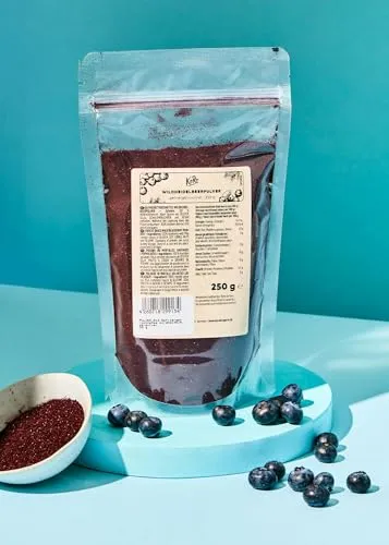 KoRo Gefriergetrocknetes Wildheidelbeerpulver 250 g von KoRo