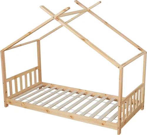 Happy Garden Kinderbett aus Holz, Braun, 190x90 cm