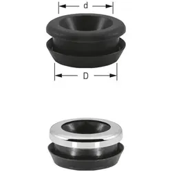 ASW Stedo WC-Gummiverbinder 170000 Ø 48 mm, Rohr 28-32 mm, schwarz