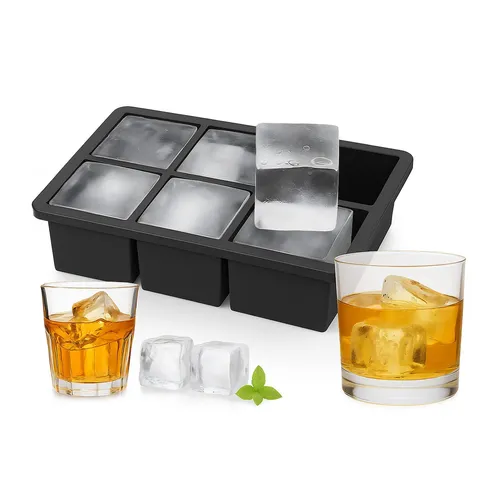 2x Eiswürfelformen Silikon XXL flexibel BPA-frei spülmaschinenfest