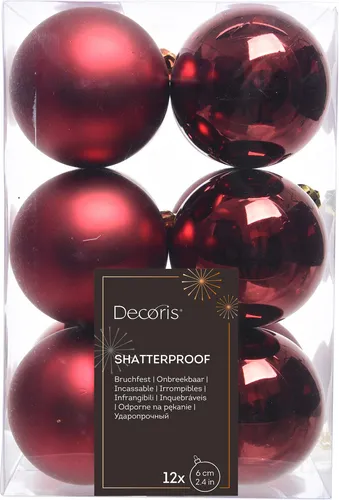 Decoris Dekoration, Rot, 6