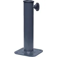 MCW Ständer für Sonnenschirme, Anthrazit, Metall, 13x13 cm - Sonnenschirm-Zubehör für maximale Standfestigkeit, ideal zur Montage auf Bodenhülsen – platzsparend und unauffällig, perfekt für Terrassen.