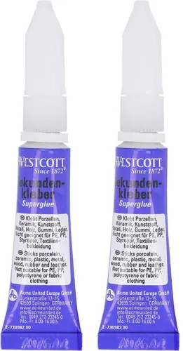 WESTCOTT Sekundenkleber 2x 3,0 g, 1 St. E-730982 00
