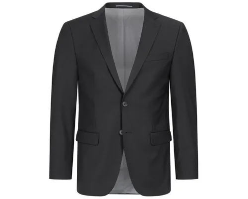 HECHTER PARIS Corporate Sakko Herren 2-Knopf Modern Fit Schwarz - Elegantes 2-Knopf Sakko für Herren in Modern Fit. Hochwertige Materialkombination für Komfort und Stil. Ideal für den beruflichen Alltag.