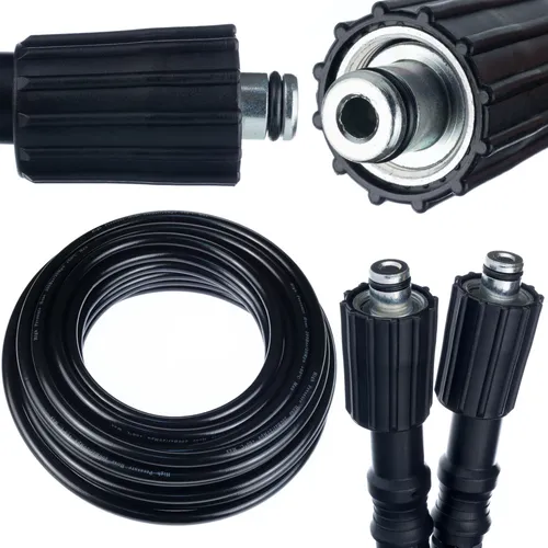 Rosfix Hochdruckschlauch 10m – M22 x M22, 14mm Stift | 200bar, 60°C | Nylon- und PVC-Ummantelung, Polyestergeflecht u.a.