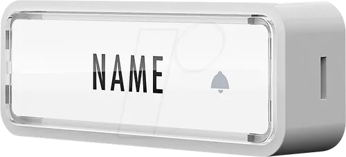 M-e modern-electronics 41290 Funkklingel Sender mit Namensschild