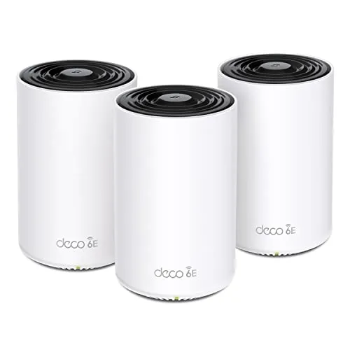 TP-Link Deco XE75 (3-Pack) - Hochleistungs-WLAN-Router für nahtlose Internetverbindung, ideal für große Wohnungen und Home Offices