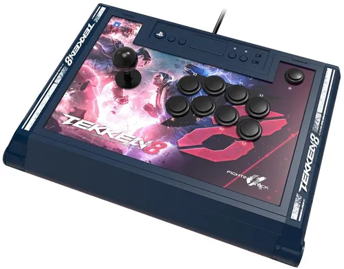 HORI PS5 Fighting Stick Alpha Tekken 8 Edition - Hochklassiger Pro Fight Stick für PS5, PS4 und PC, individuell anpassbar mit eigenem Artwork und offiziell lizenziert