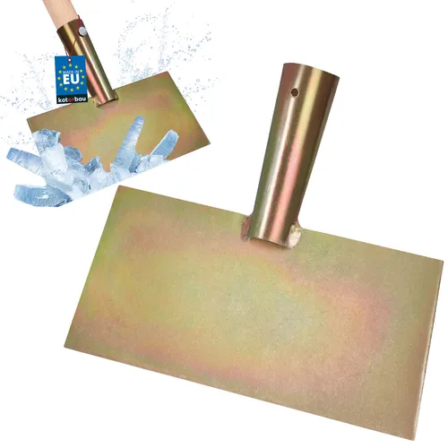 KOTARBAU® Eisschaber 200 x 170 mm Eisstößer aus Verzinkter Stahl Eeisscharre Eishacker Eisstösser Gartengeräte Stoßscharre Bodenschaber Unkraut Schaber Unkrautschaber Eis Kratzer ohne Stiel