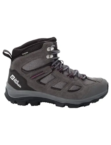 Jack Wolfskin Vojo 3 Texapore Mid Damen Wanderschuhe - Wasserdichte Damen Wanderschuhe für Tageswanderungen, ideal bei Regen dank TEXAPORE-Membran und trittsicherer Sohle für besten Halt.