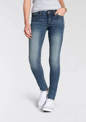 Arizona Skinny-fit-Jeans mit Keileinsätzen extra-enger Beinschnitt, niedrige Leibhöhe