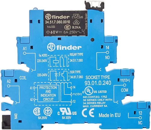 Finder Koppelrelais 38.51.0.240.0060 Serie 38 - SPDT, 6 A, 230 V AC Brandneu