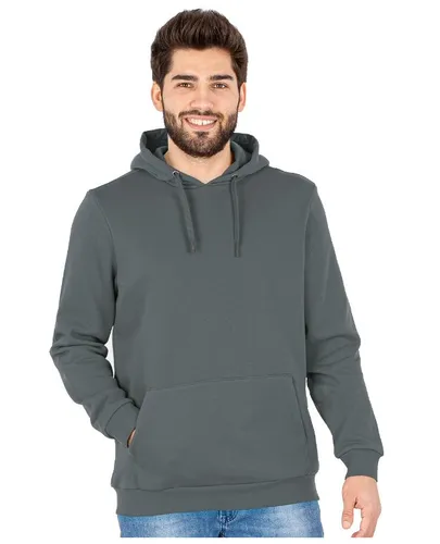 JAKO Freizeit Kapuzenpullover Hoodie Organic - Steingrau Herren, Größe M - Badmintonbekleidung Herren - Hochwertiger Kapuzensweat aus 70% Bio-Baumwolle für höchsten Tragekomfort, ideal für Training und Freizeit, waschbar bei 60°C.